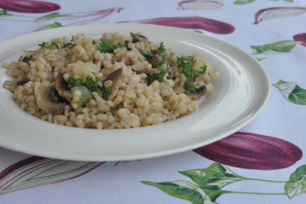 Kasza pęczak a la risotto