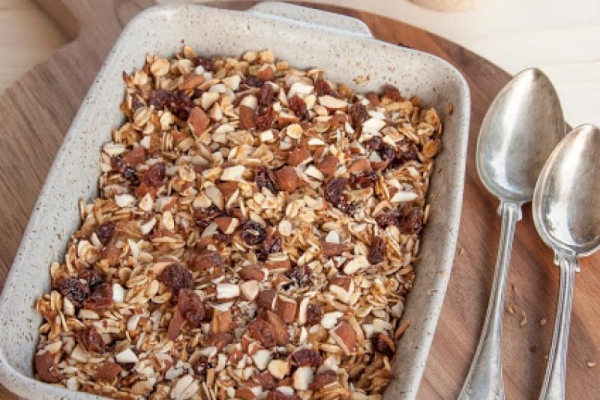 Pieczona owsianka o smaku szarlotki