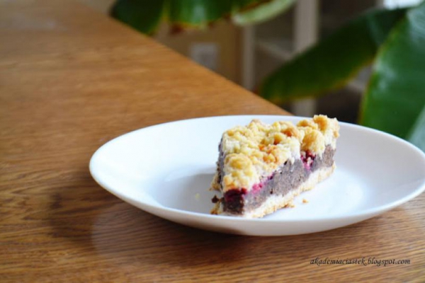 Tarta waniliowo - kakaowa z malinami