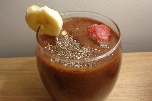 koktajl bananowo - kakaowy