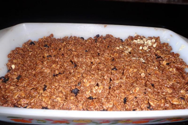 Jagodowe crumble - zdrowy deser