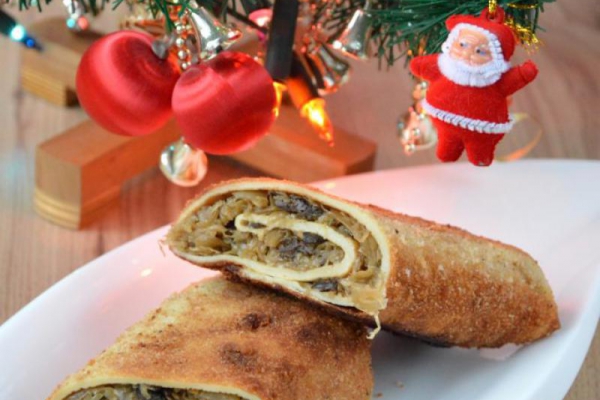 Krokiety z kapustą i grzybami (pieczarkami)