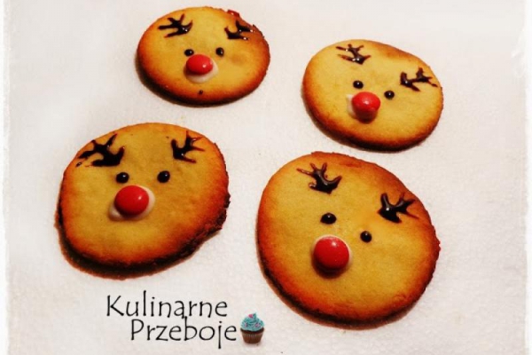 Świąteczne ciasteczka renifery