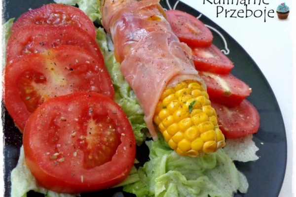 Kukurydza w szynce parmeńskiej