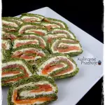 Spinach roll with smoked...