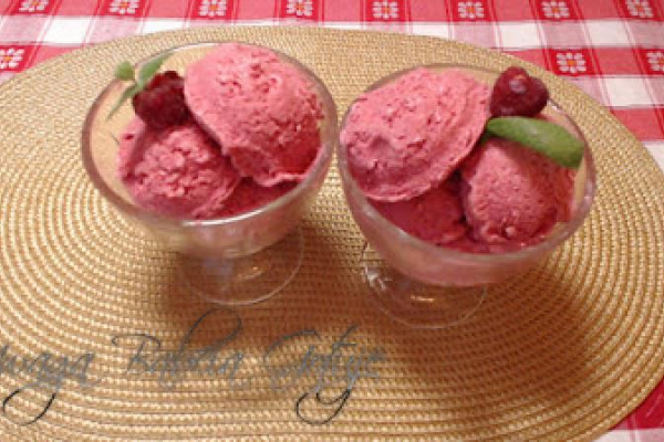 Domowe Lody Malinowe