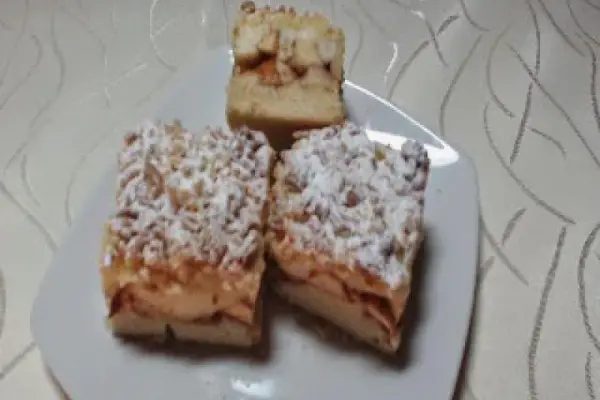 Ciasto Jabłecznik z Budyniem - Szarlotka z Budyniem