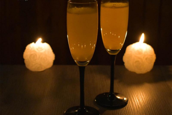 Mimosa ( Mimoza ) - czyli finezyjna nazwa na drink z Prosecco i sok pomarańczowym