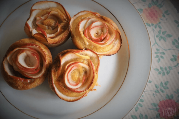 Keto mini różyczki z jabłek (Paleo, LowCarb)