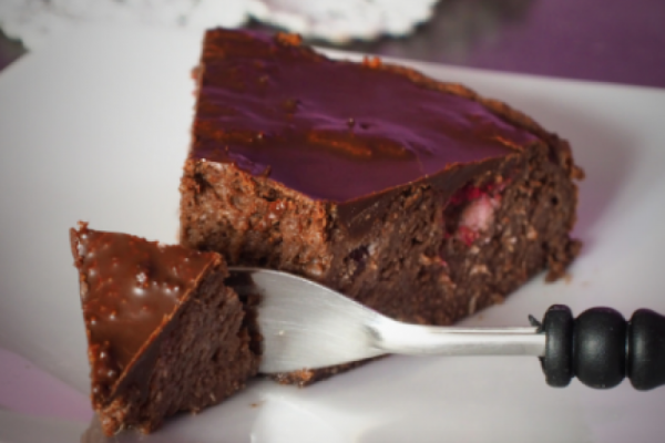 Keto pseudosernik czekoladowo- wiśniowy (Paleo, LowCarb)