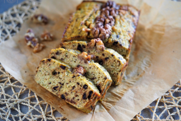 Keto bananowy chlebek z cukinii (Paleo, LowCarb)