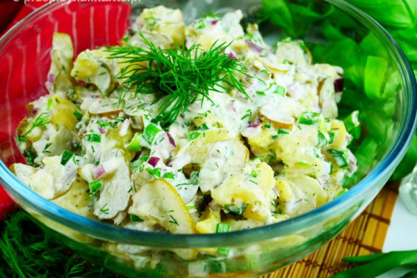 Najprostsza sałatka ziemniaczana (Kartoffelsalat)