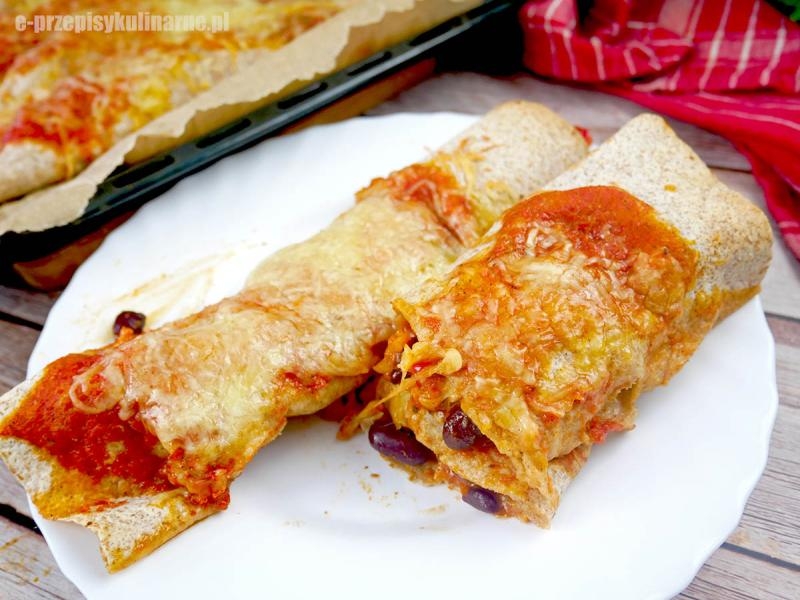 Enchilada z kurczakiem i serem – szybki obiad z piekarnika