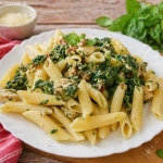 Makaron ze szpinakiem i...