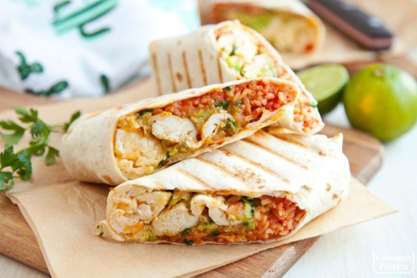 Burrito wegetariańskie z ryżem, awokado i jajkami jak z food trucka. PRZEPIS