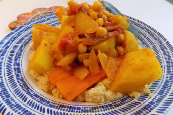 Algieria - Kuskus z siedmioma warzywami (Cous Cous aux sept légumes)