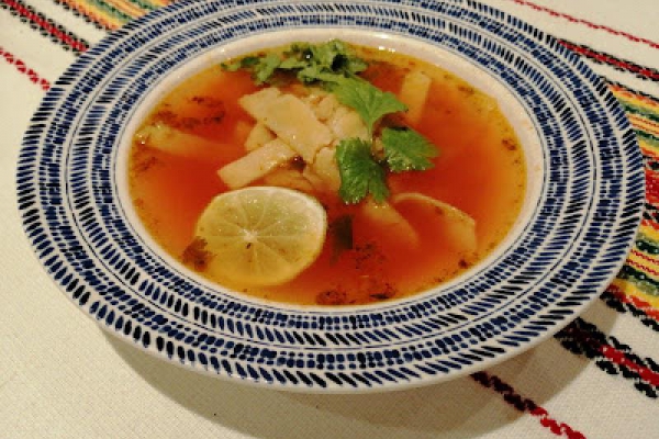 Meksyk - Zupa z limonką (Sopa de lima)