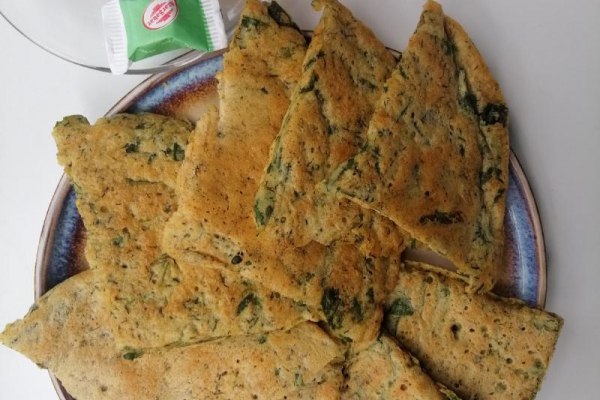 Azerbejdżan - Wegański omlet z ziołami (KyuKyu)