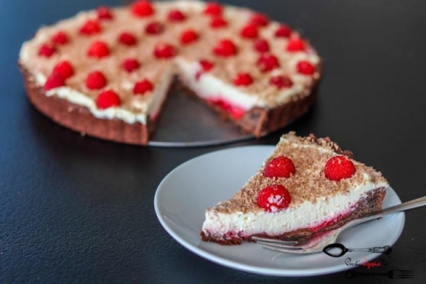 Tarta z malinami