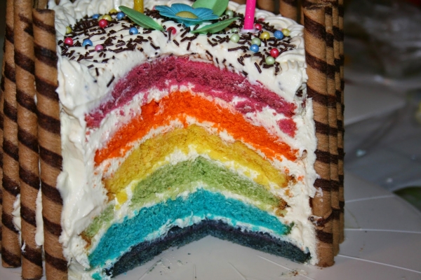 Tort Tęczowy (Rainbow Cake)