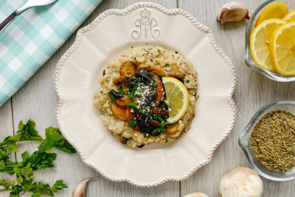 Pieczarkowe risotto