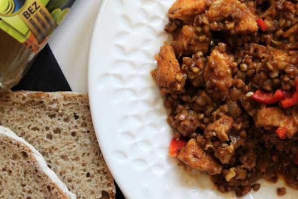 Kasza gryczana z serem camembert