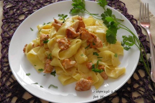 Tagliatelle z kurkami