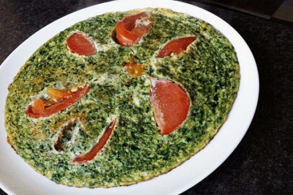 Omlet ze szpinakiem