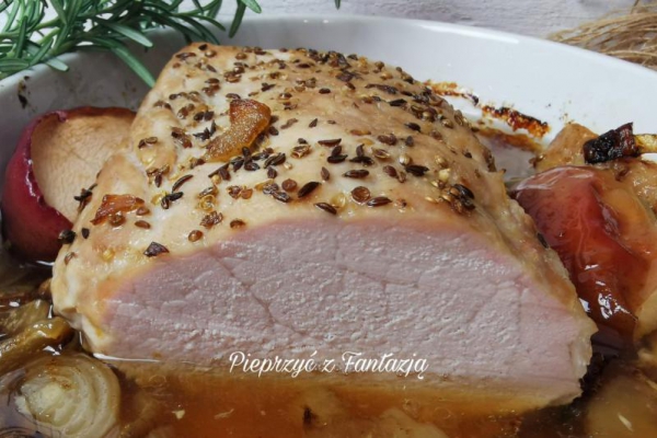 Pieczony schab z Biedronki