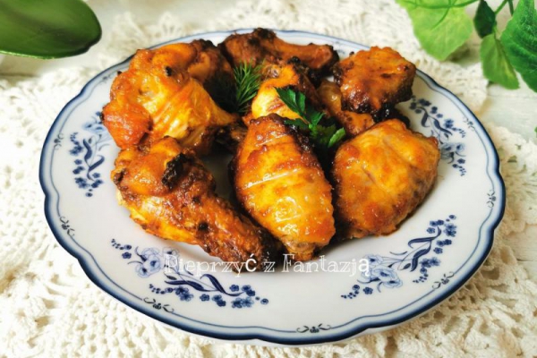 Pieczone skrzydełka drobiowe