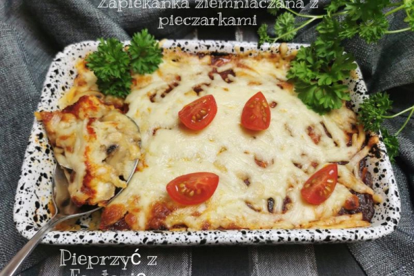 Zapiekanka ziemniaczana z pieczarkami