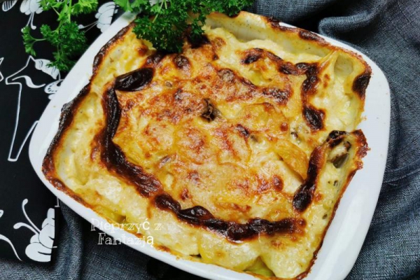 Zapiekane ziemniaki z grzybami