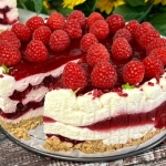 Malinowy sernik na zimno