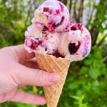 Lody z czereśniami