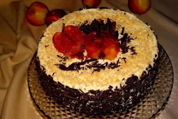 Marmurkowy tort Jabłuszko