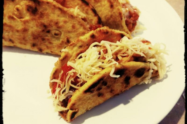 Taco tacos kukurydziane z mięsem mielonym