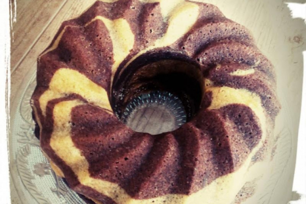 Babka gotowana zebra