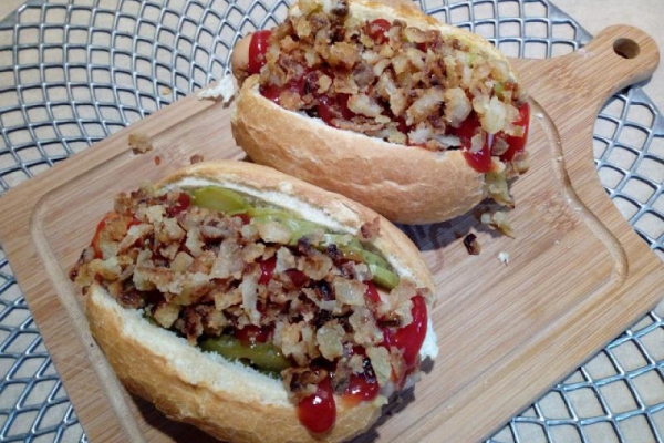 Domowe hotdogi z warzywami