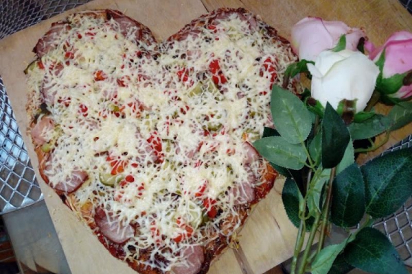 Pizza walentynkowa