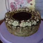 Tort orzechowo - kawowy