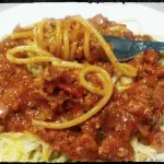 Spaghetti z mięsem...
