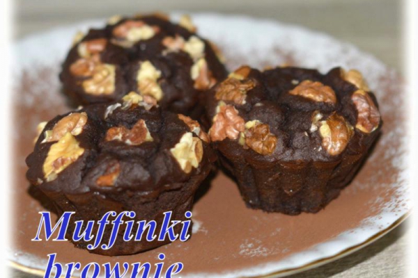 Brownie z fasolą i bananem(muffinki i ciasto)