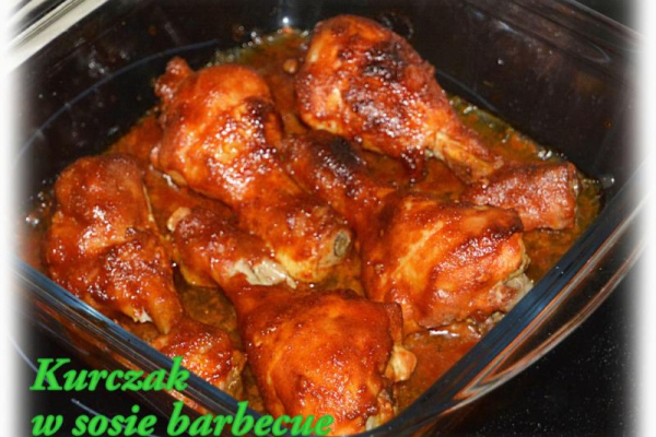 Kurczak pieczony w sosie barbecue