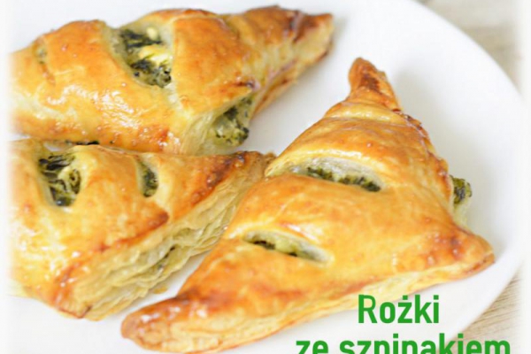 Rożki ze szpinakiem i fetą