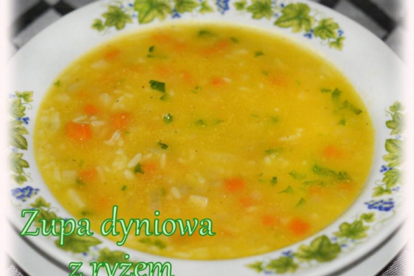 Zupa dyniowa z ryżem