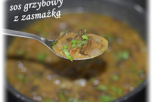 Sos z suszonych grzybów (z zasmażką)