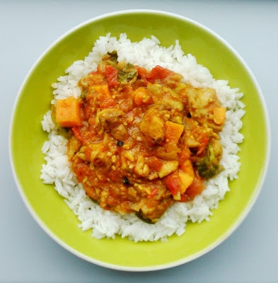 Curry z kurczakiem (chicken palak)