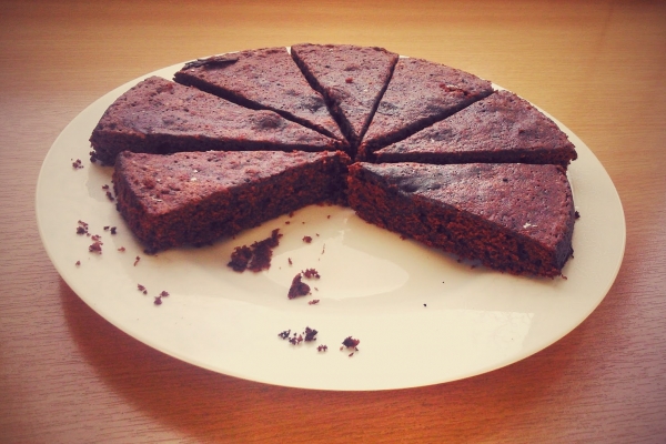 Kladdakaka, czyli szwedzkie ciasto czekoladowe