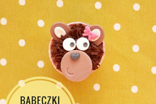 Urocze babeczki misie z masą cukrową – tutorial