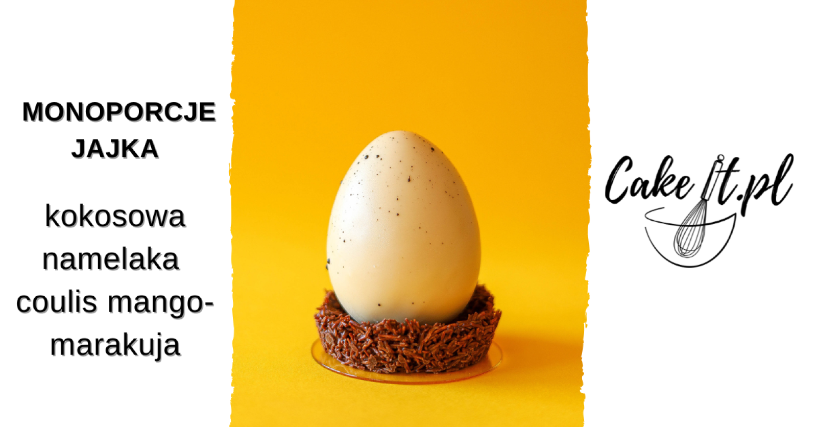 Monoporcje jajka – kokosowa namelaka / coulis mango-marakuja